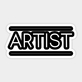 Artist Minimalist Design Sticker